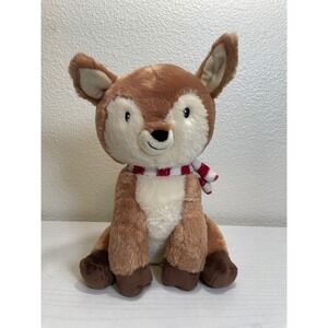 Kohl's Cares Plush Deer Fawn Stuffed Animal Christmas Scarf White Spots Kids Toy